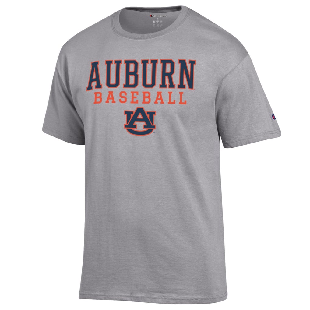Auburn Tigers Champion Baseball Stack T-Shirt - Gray