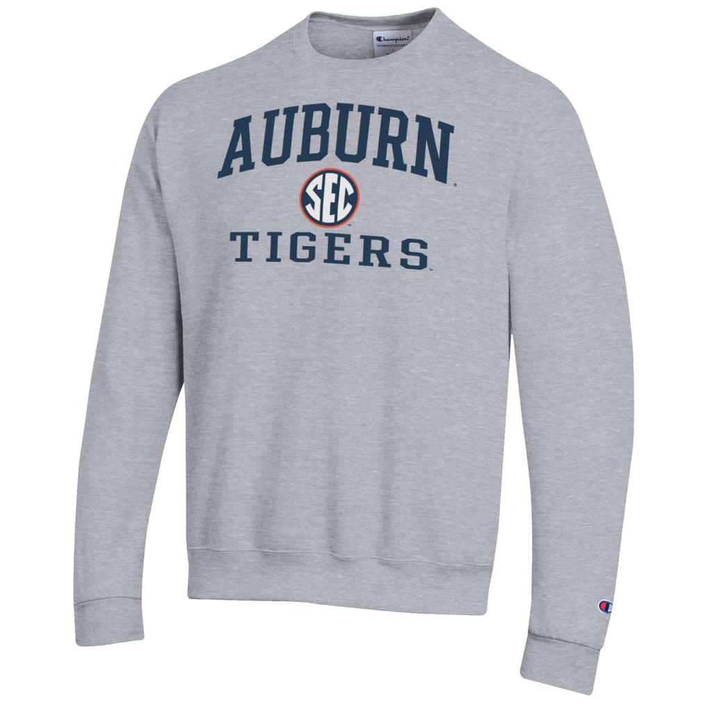 Auburn Tigers Champion Team Fleece Pullover Sweatshirt - Gray
