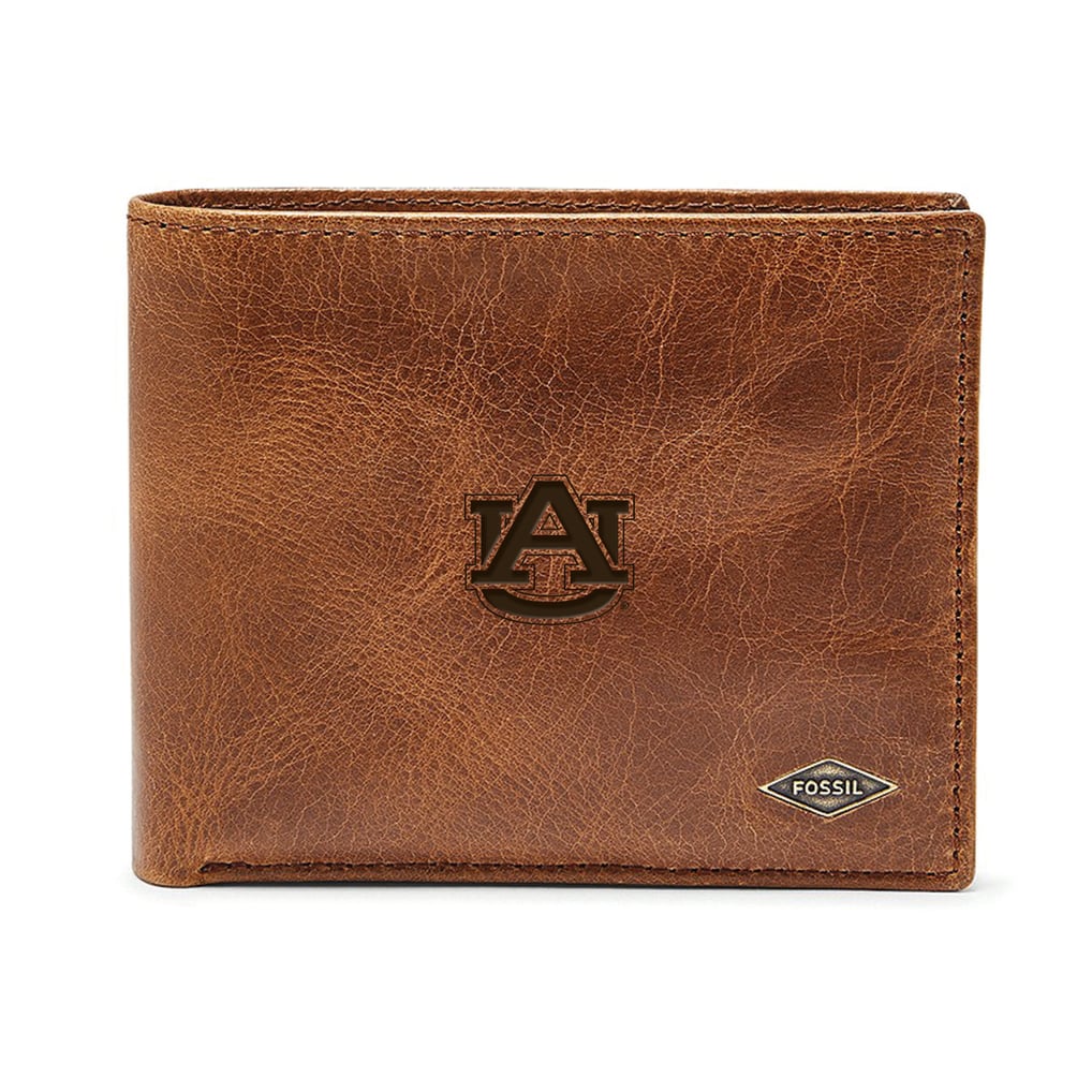 Auburn Tigers Fossil Ryan RFID Passcase - Brown