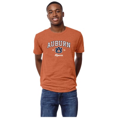 Auburn Tigers League Collegiate Wear Victory Falls Tri-Blend T-Shirt - Heather Orange