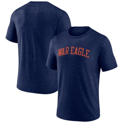 Auburn Tigers Arched Battle Cry Tri-Blend T-Shirt - Navy