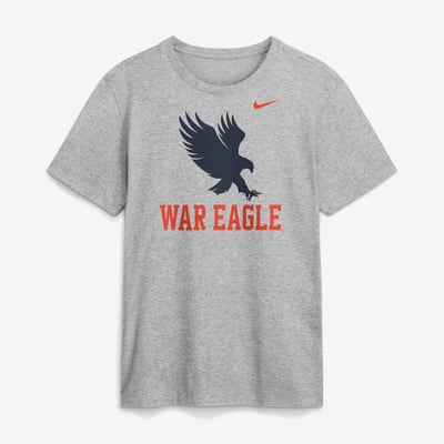  Auburn Tigers Nike Primetime Logo Mantra T-Shirt - Gray