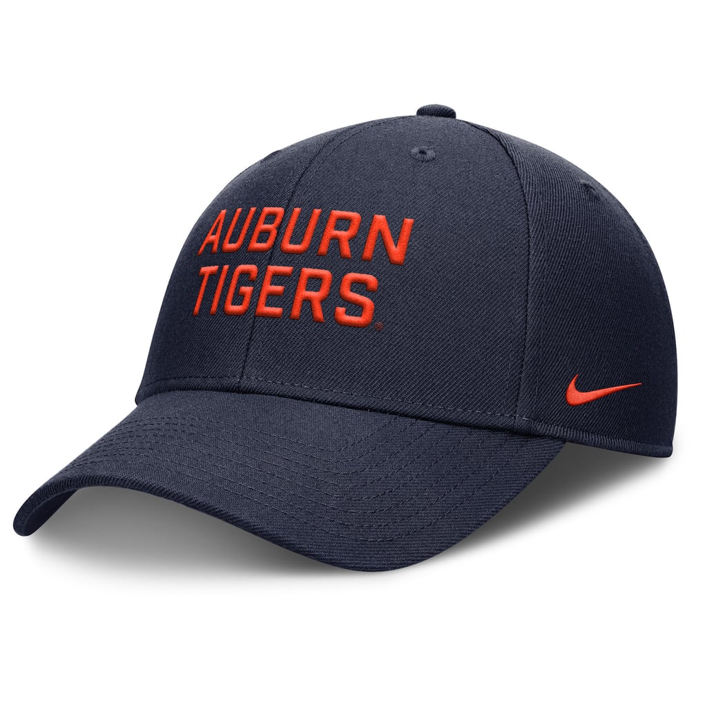 Auburn Tigers Nike 2025 Sideline Rise Practice Adjustable Hat - Navy