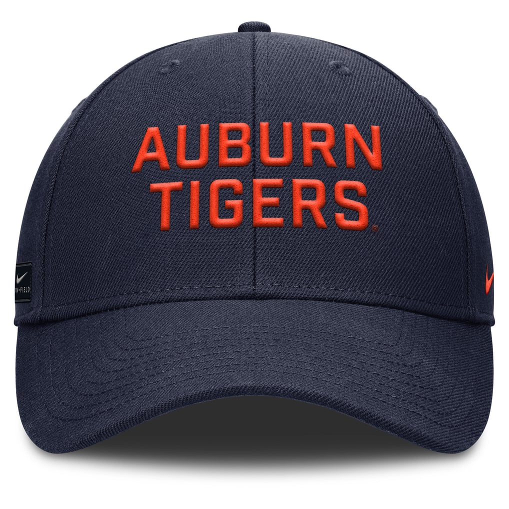 Auburn Tigers Nike 2025 Sideline Rise Practice Adjustable Hat - Navy