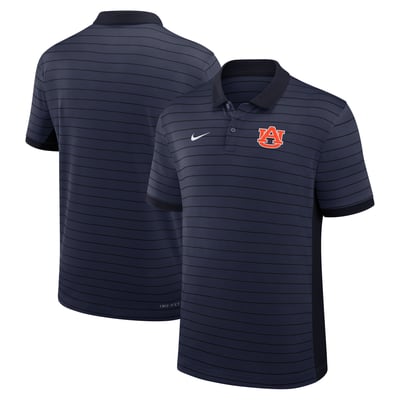 Auburn Tigers Nike 2026 Early Season Coaches Sideline Victory Stripe Dri-FIT Polo - Navy