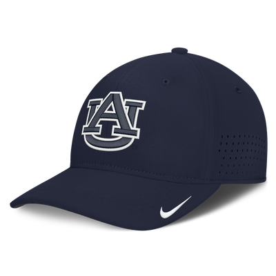 Auburn Tigers Nike 2026 Sideline Practice AeroBill SwooshFlex Dri-FIT Hat - Navy