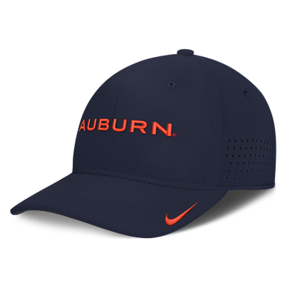 Auburn Tigers Nike Gameday Aerobill Swooshflex Dri-FIT Hat - Navy