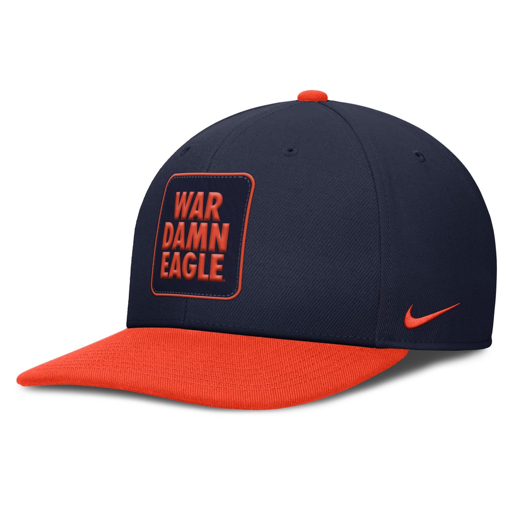 Auburn Tigers Nike 2025 Sideline Campus Pro Local Snapback Hat - Navy/Orange