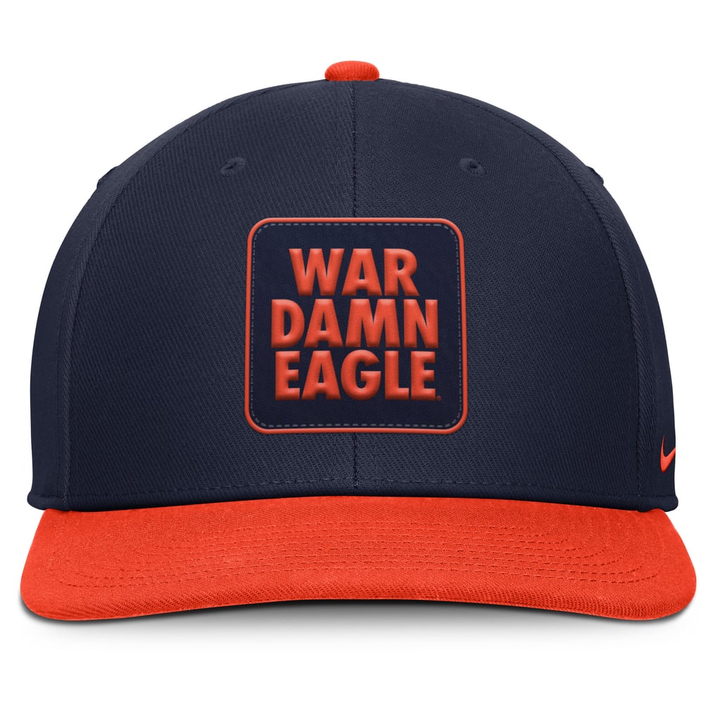 Auburn Tigers Nike 2025 Sideline Campus Pro Local Snapback Hat - Navy/Orange