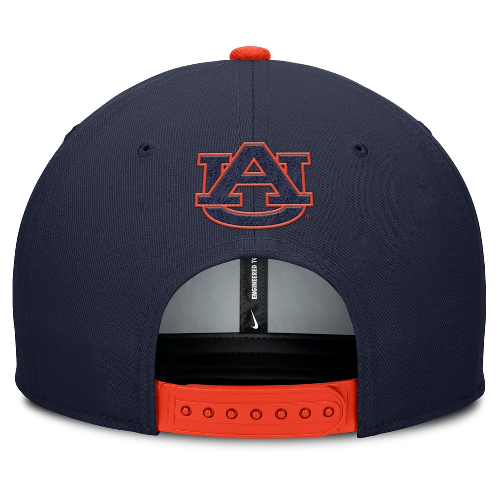 Auburn Tigers Nike 2025 Sideline Campus Pro Local Snapback Hat - Navy/Orange