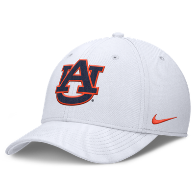 Auburn Tigers Nike Rise SwooshFlex Dri-FIT Hat - White