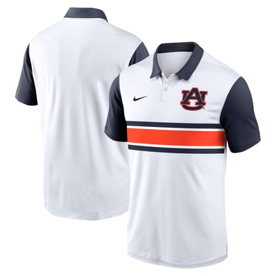 Auburn Tigers Nike Primetime Campus Pattern Vapor Dri-FIT Polo - White/Navy