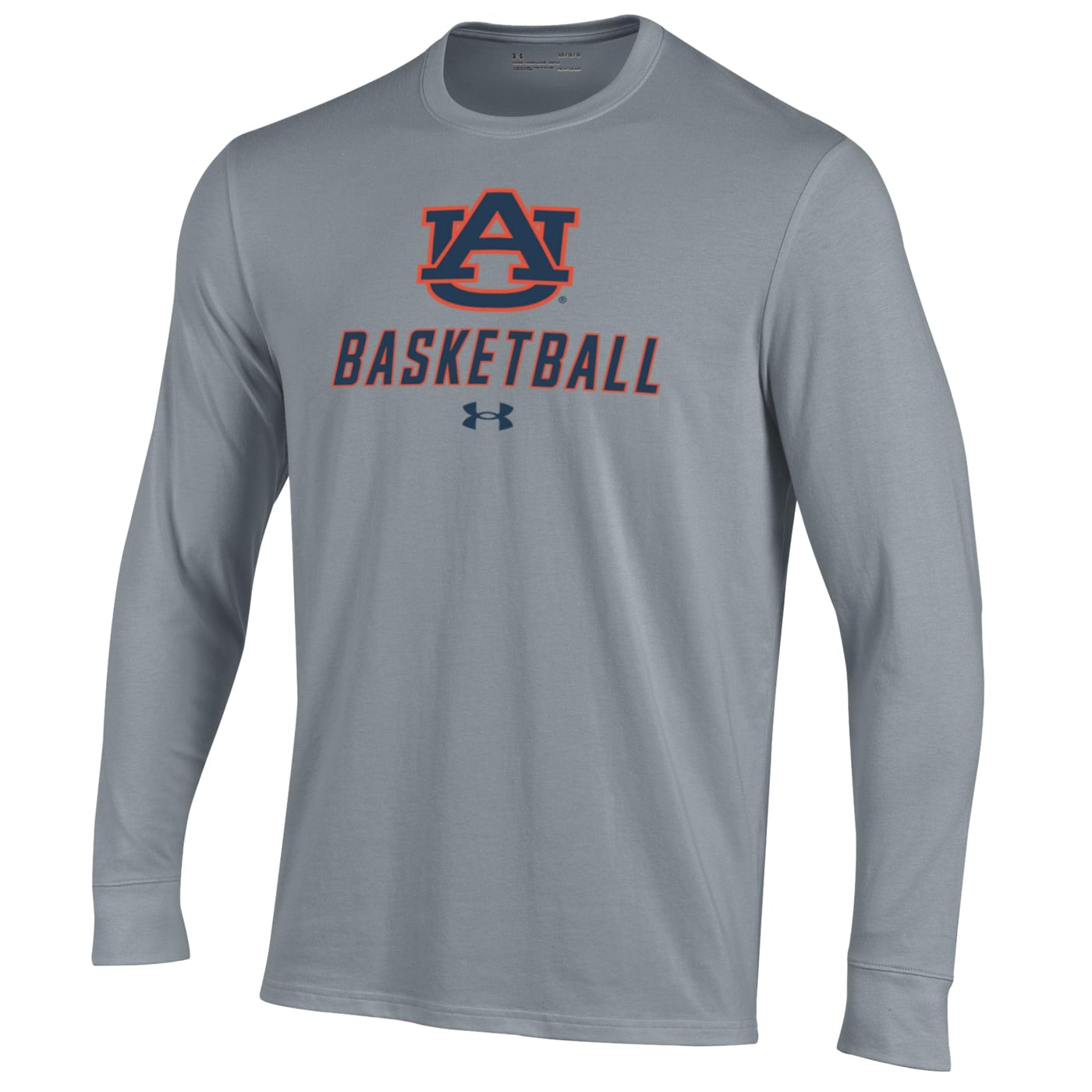 Men's Under Armour Gray Auburn Tigers Basketball Performance Long ...