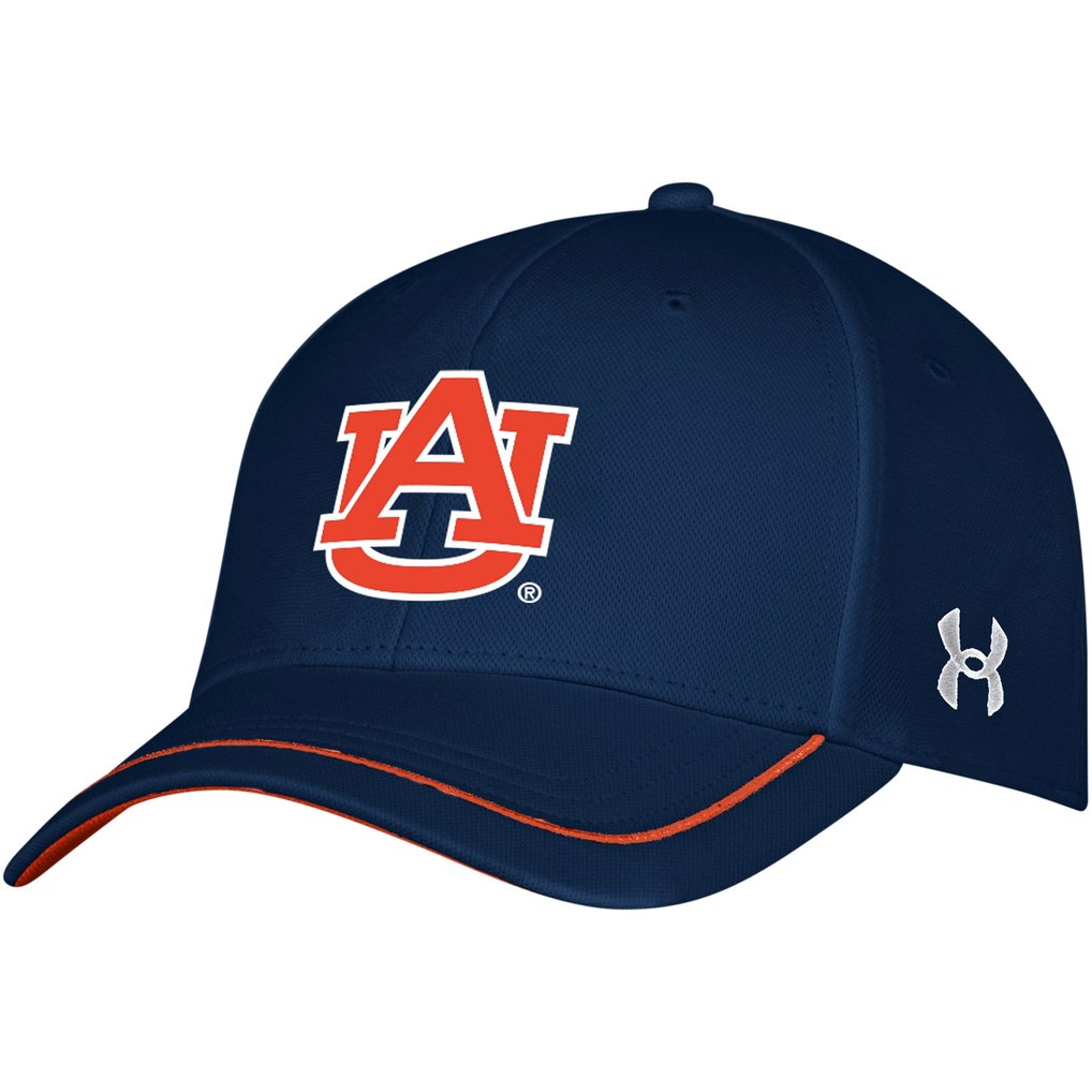 Auburn Tigers Under Armour Blitzing Accent Iso-Chill Adjustable Hat - Navy