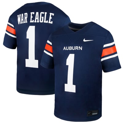 #1 Auburn Tigers Nike Preschool Untouchable Replica Football Jersey - Navy