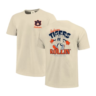  Auburn Tigers Image One Unisex Hyper Local Rollin' T-Shirt - Natural