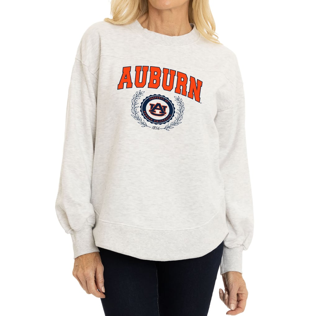 Auburn Tigers Women's Yvette Pullover Sweatshirt - Oatmeal