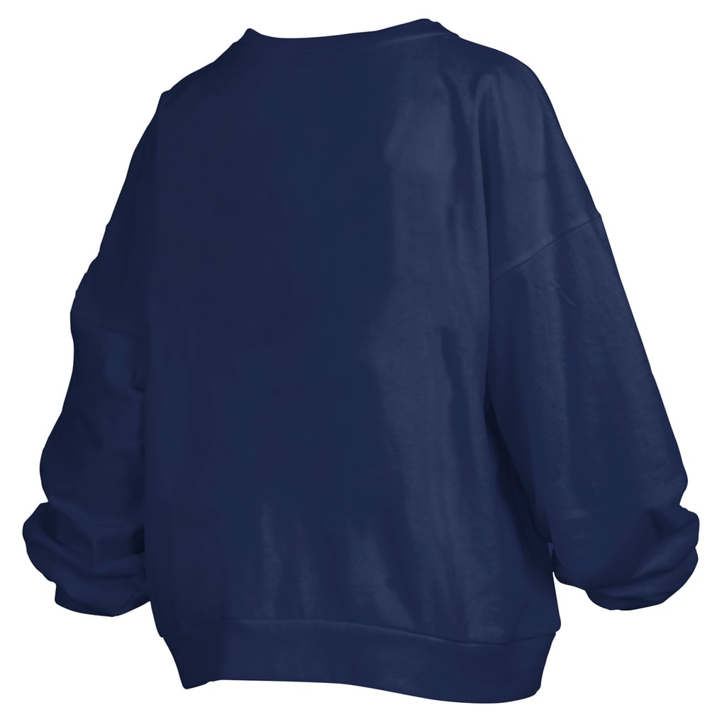 Auburn Tigers Pressbox Women's Big Aug Script Janice Oversized Pullover Sweatshirt - Navy