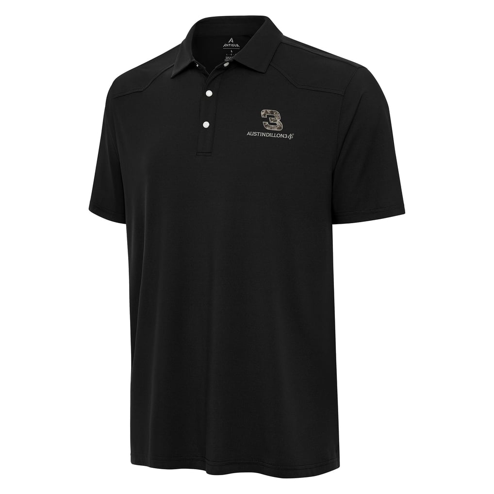 Austin Dillon Antigua Western Polo - Black