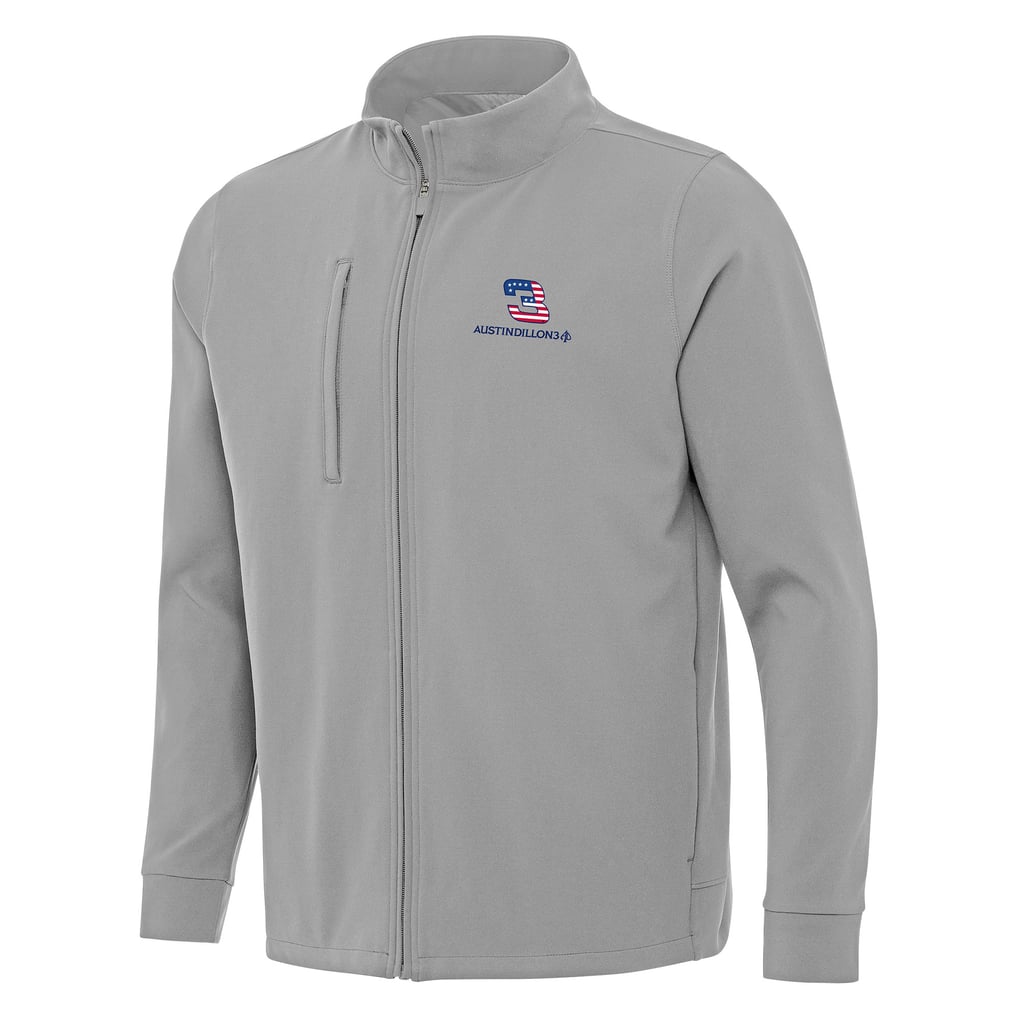 Austin Dillon Antigua Regard Full-Zip Jacket - Gray