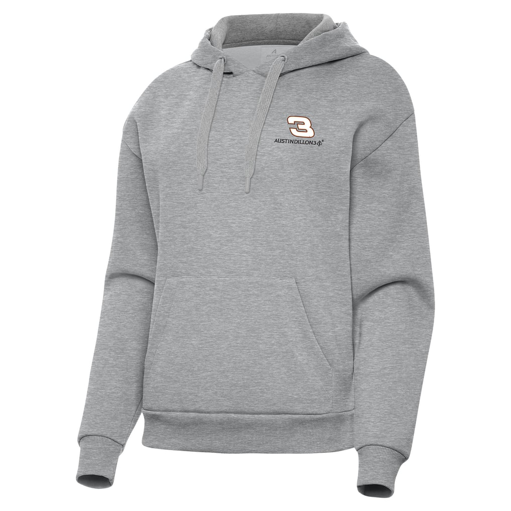  Austin Dillon Antigua Women's Victory Pullover Hoodie - Heather Gray