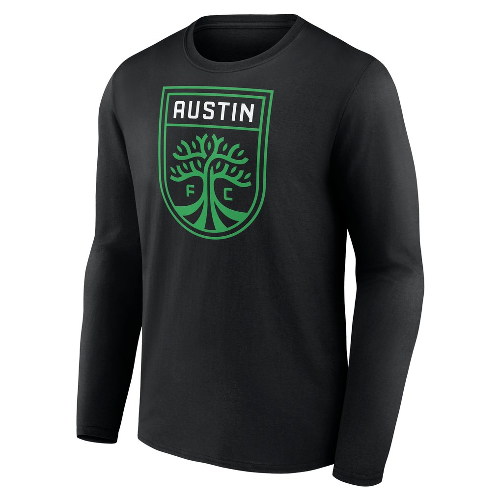 Austin FC Custom Team Authentic Long Sleeve T-Shirt - Black