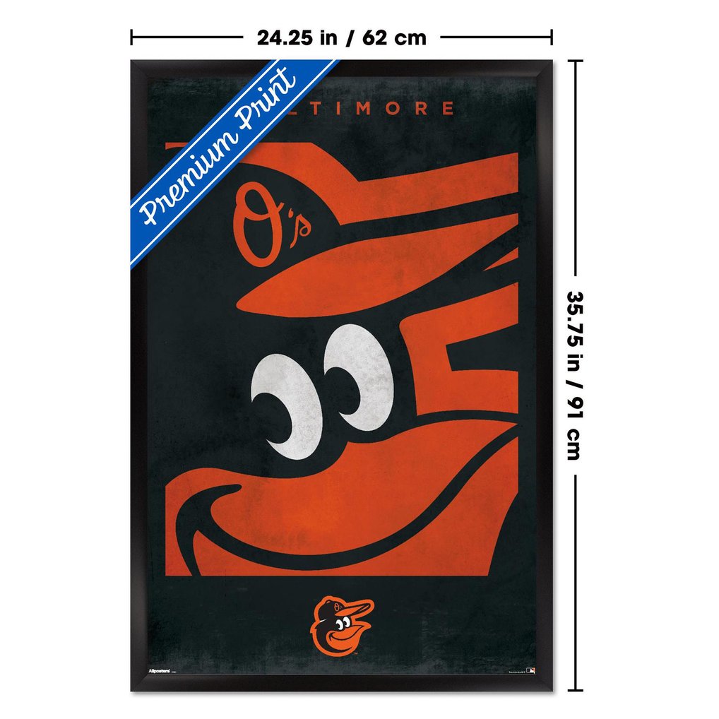  Baltimore Orioles 24" x 36" Framed Poster