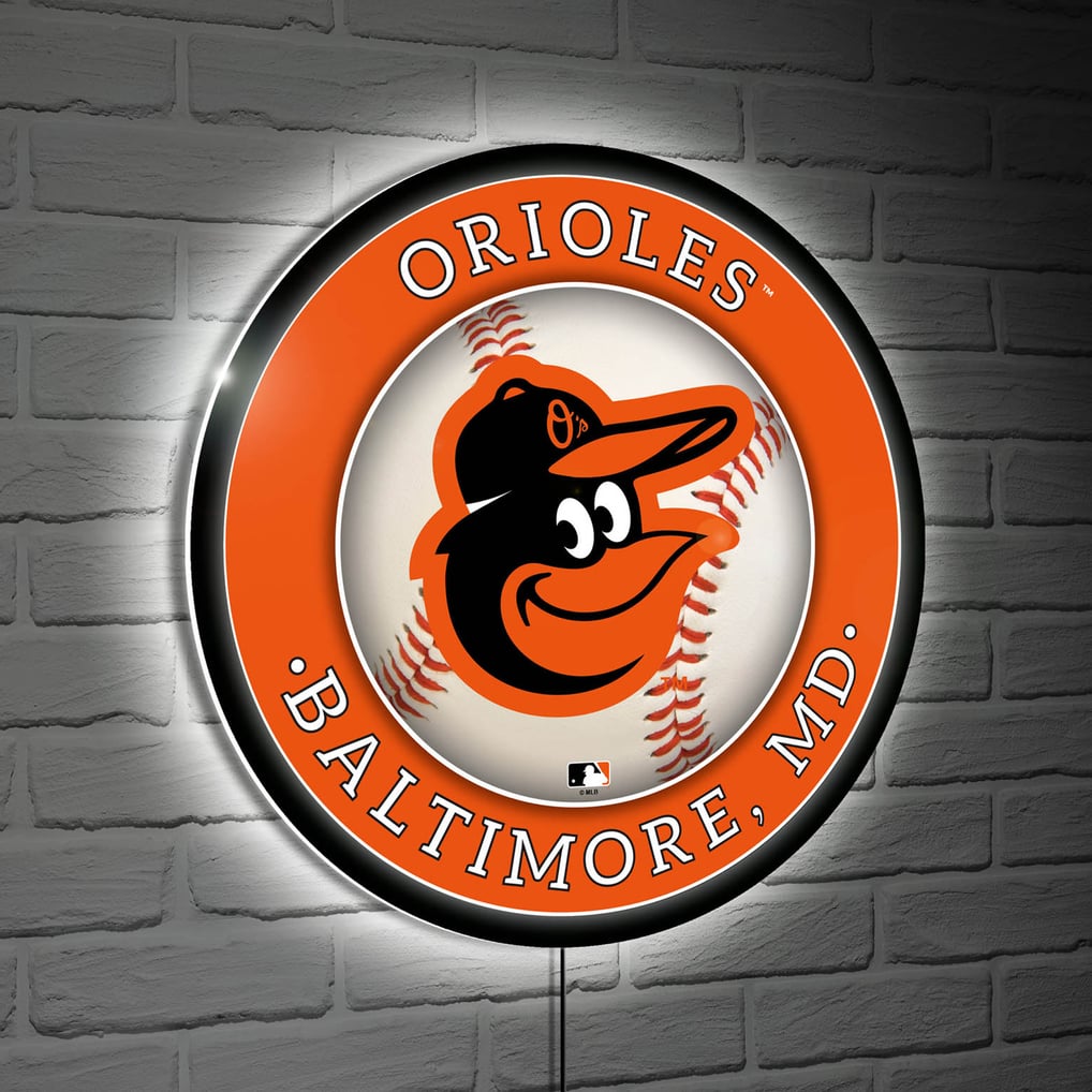  Baltimore Orioles LED XL Round Wall Décor