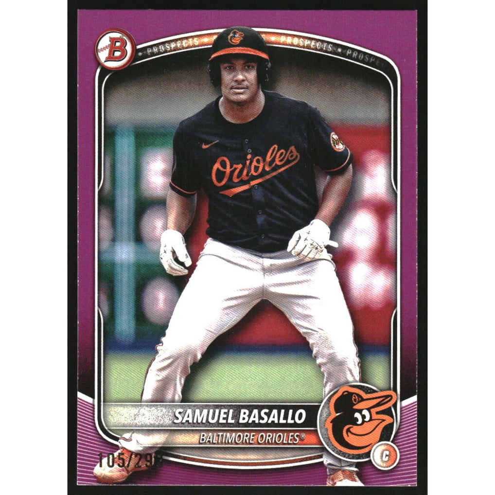 2025 Bowman Prospects Fuchsia #BP109 Samuel Basallo