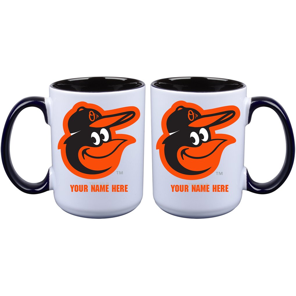 Baltimore Orioles 15oz. Personalized Ceramic Mug