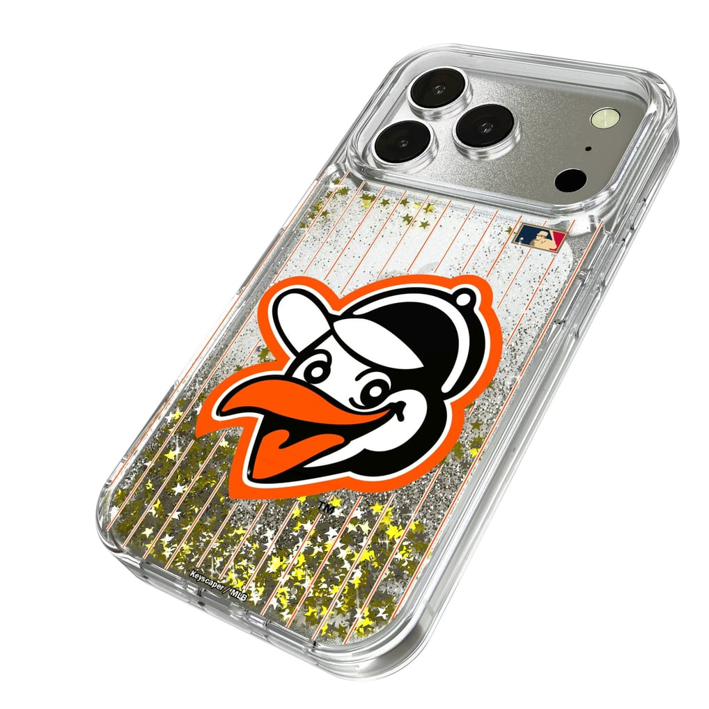 Baltimore Orioles 1955 Cooperstown Pinstripe iPhone Glitter Case