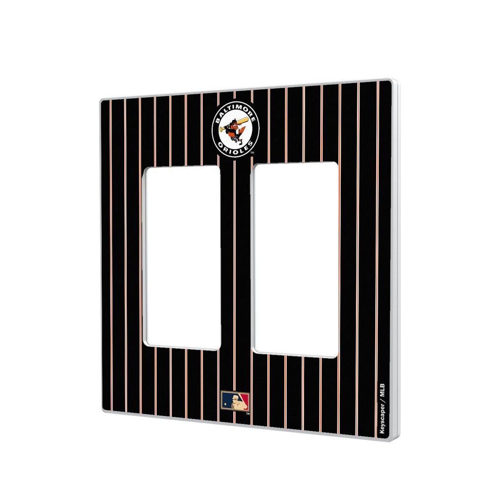 Baltimore Orioles 1966-1969 Cooperstown Pinstripe Double Rocker Light Switch Plate