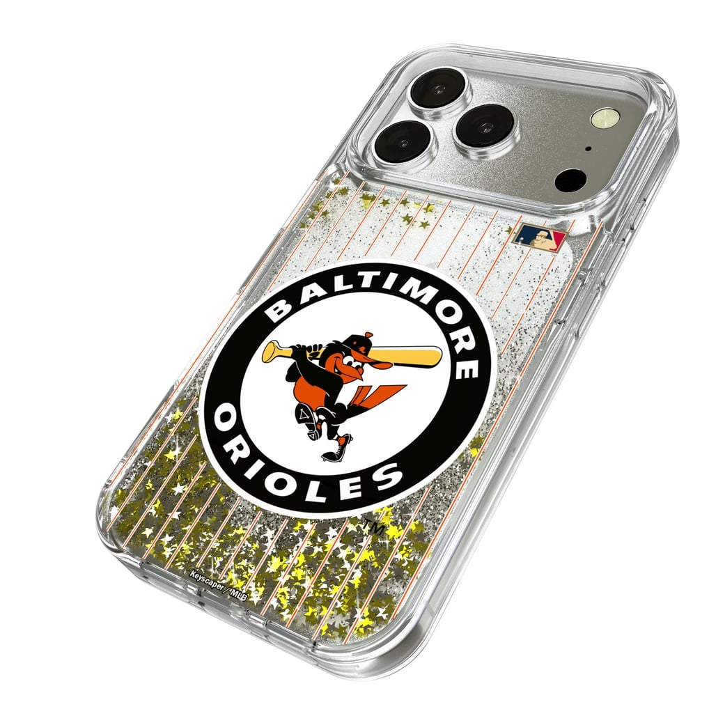 Baltimore Orioles 1966-1969 Cooperstown Pinstripe iPhone Glitter Case