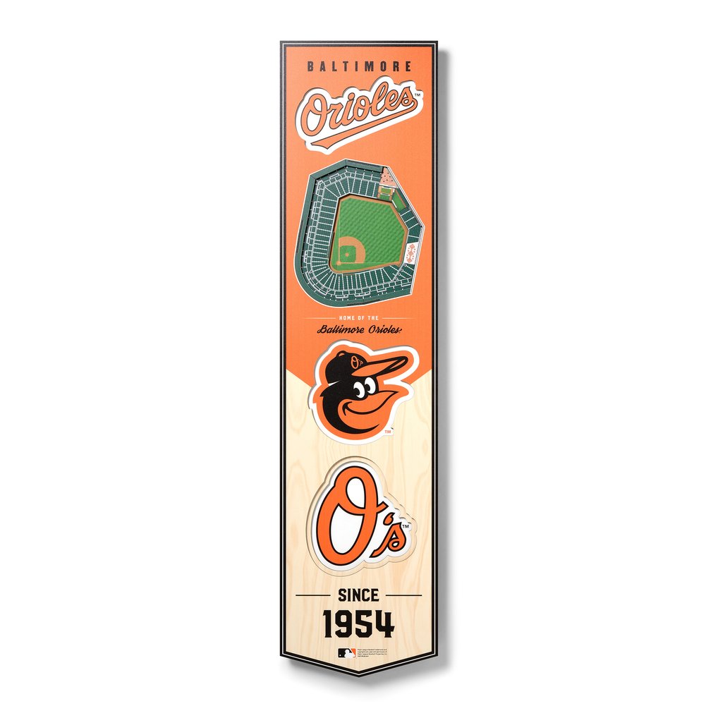 Baltimore Orioles 8'' x 32'' 3D StadiumView Banner