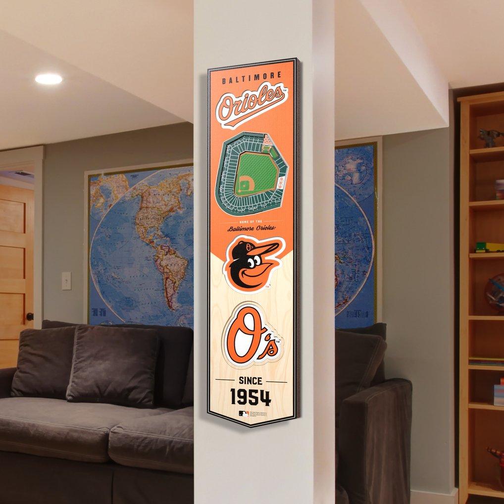 Baltimore Orioles 8'' x 32'' 3D StadiumView Banner