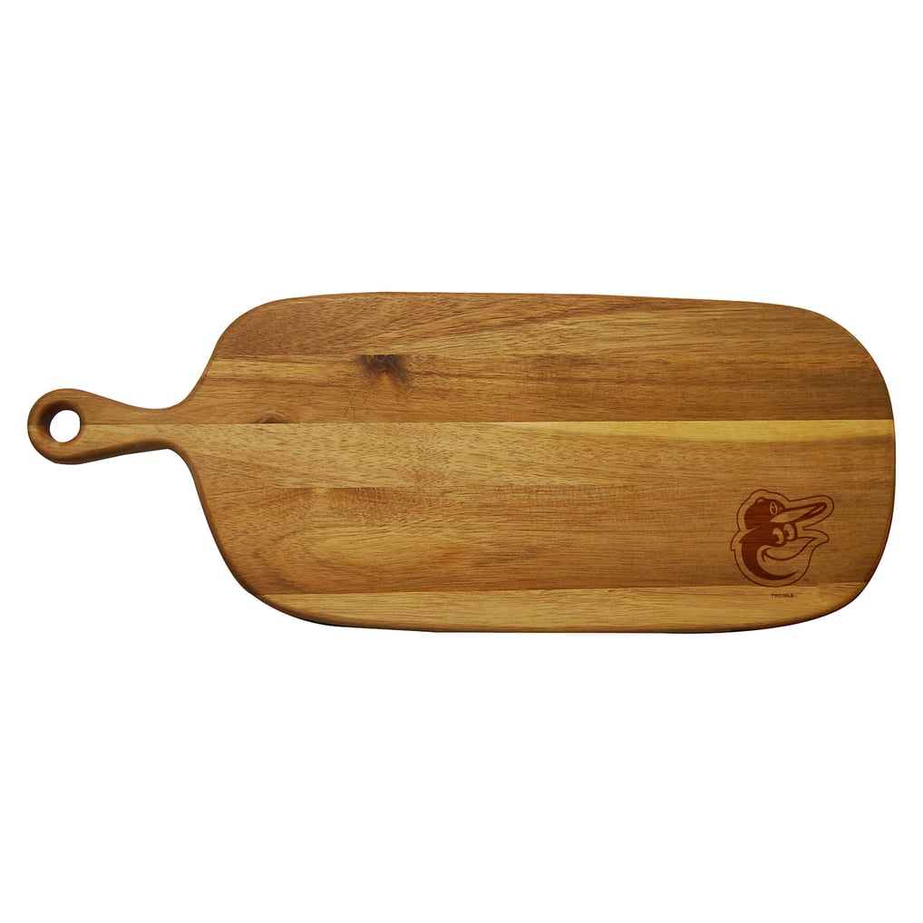 Baltimore Orioles Acacia Paddle Serving Board
