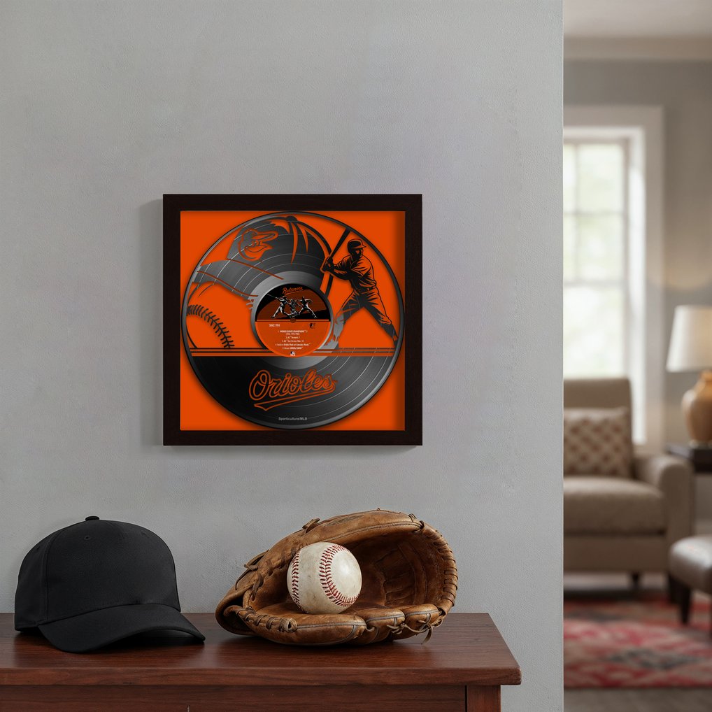 Baltimore Orioles Framed 13" x 13" Vinyl Record Art Print