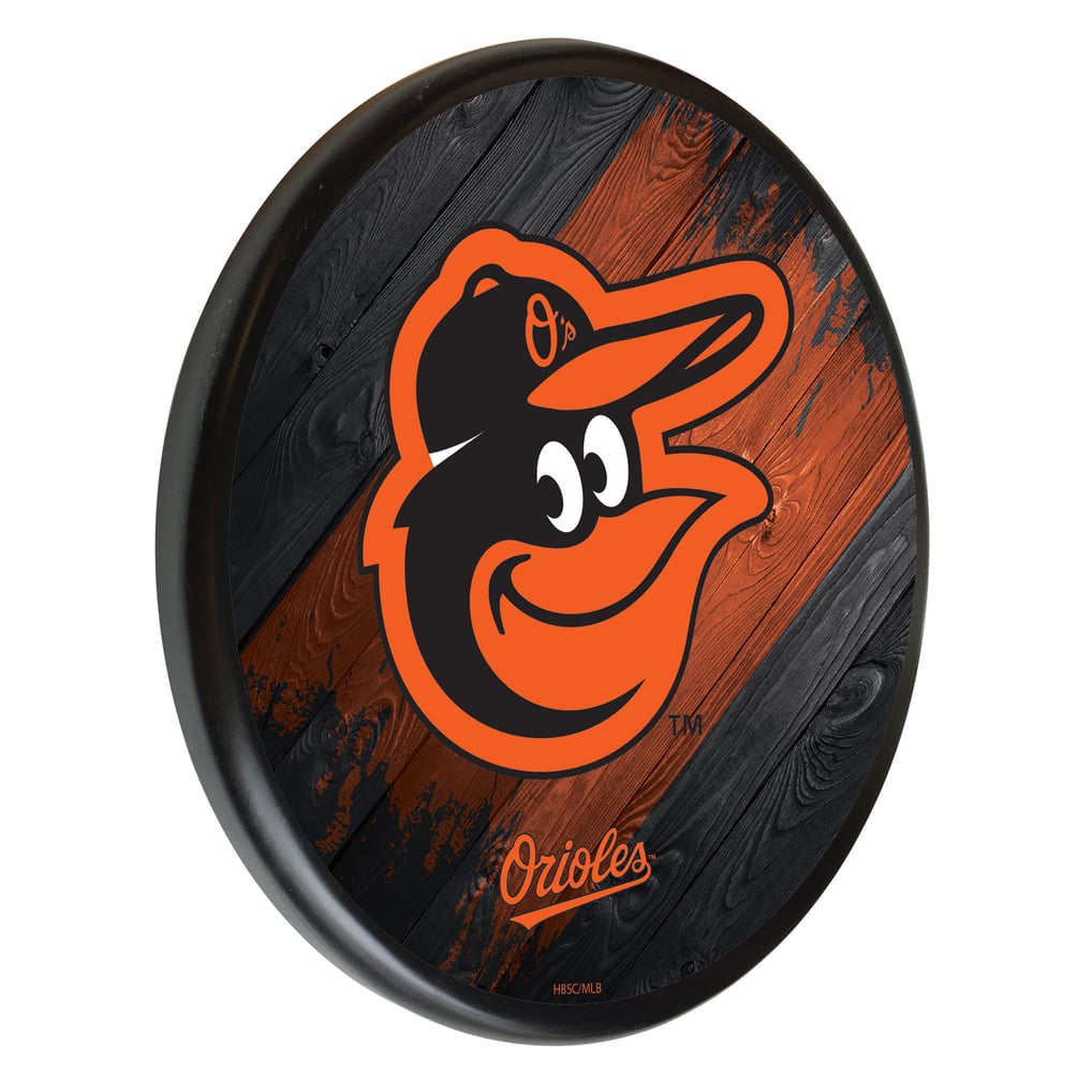 Baltimore Orioles 13" Team Wood Sign - Black