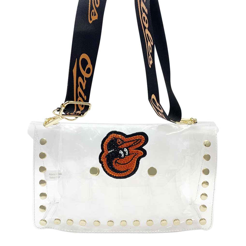Baltimore Orioles Cuce Crystal Clear Envelope Crossbody Bag