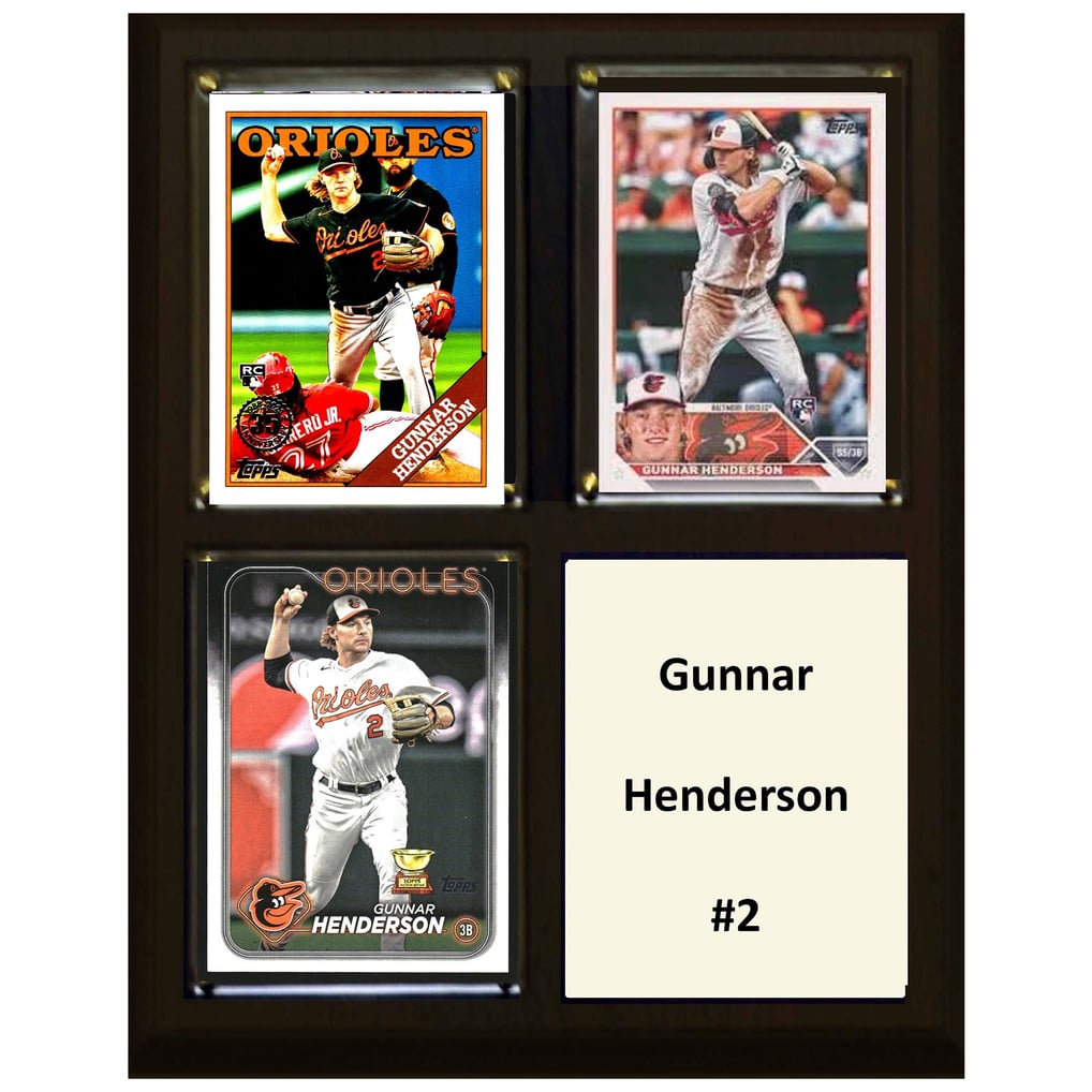 Gunnar Henderson Baltimore Orioles 2024 8'' x 10'' Plaque