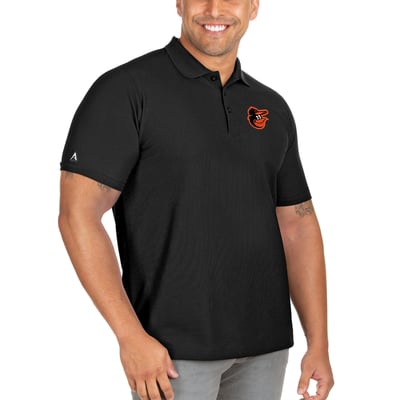 Baltimore Orioles Antigua Big & Tall Legacy Pique Polo - Black