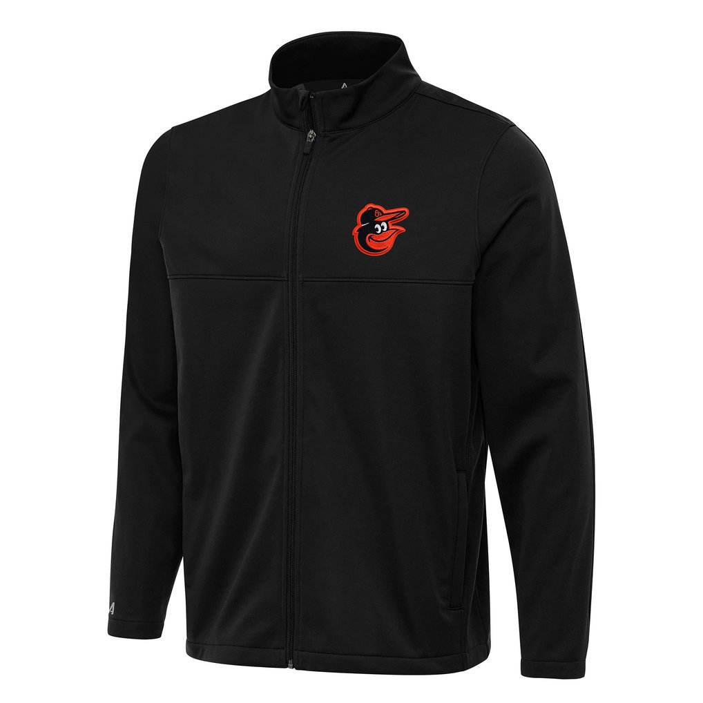 Baltimore Orioles Antigua Links 2 Full-Zip Golf Jacket - Black