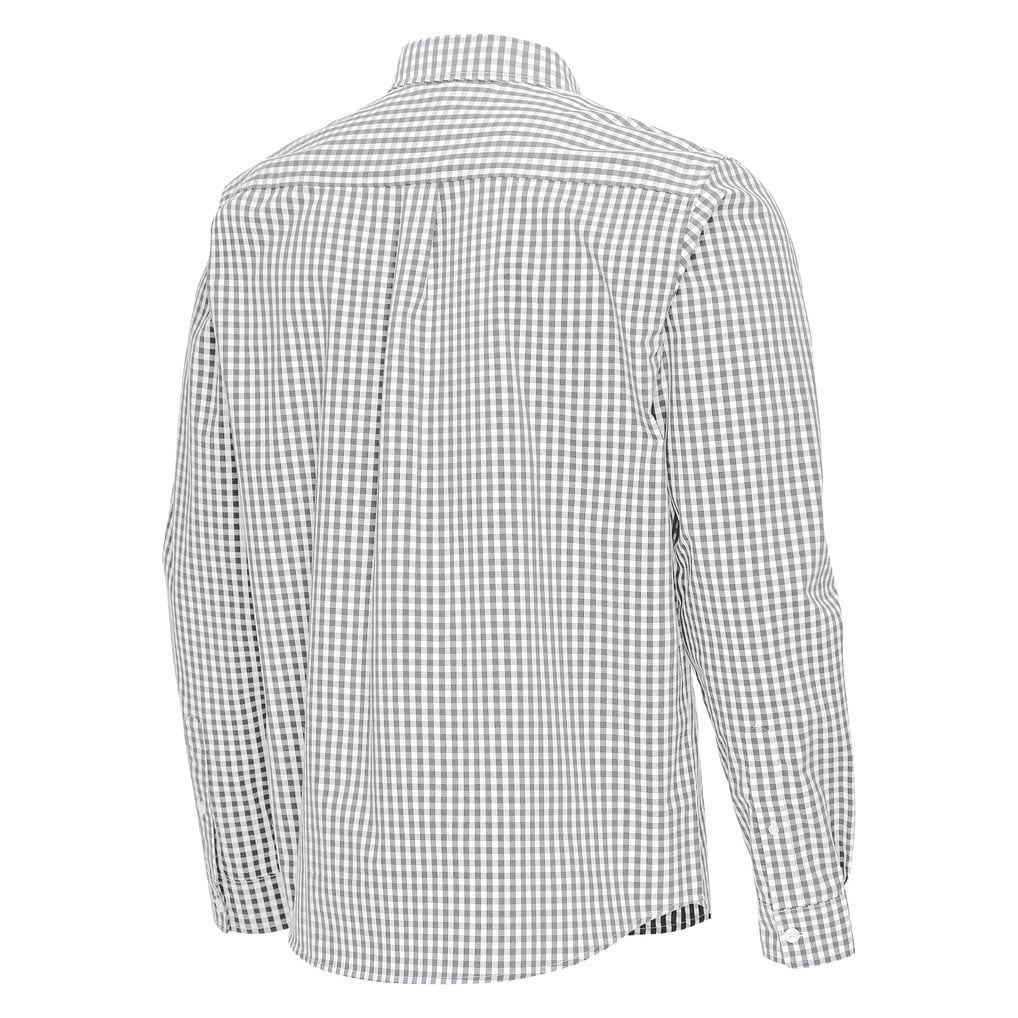 Baltimore Orioles Antigua Ellis Woven Tri-Blend Button-Down Shirt - Gray