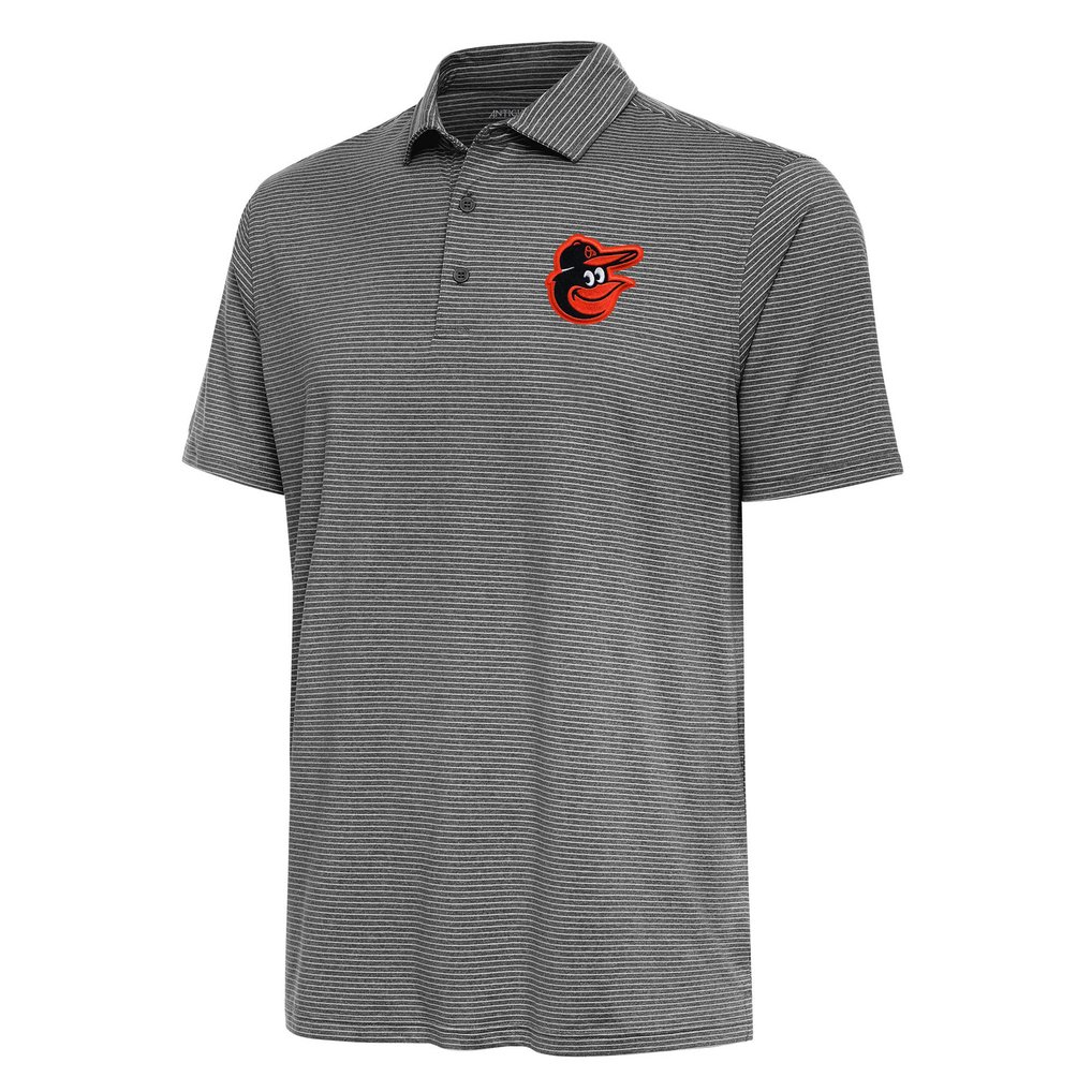  Baltimore Orioles Antigua Scheme Polo - Heather Black