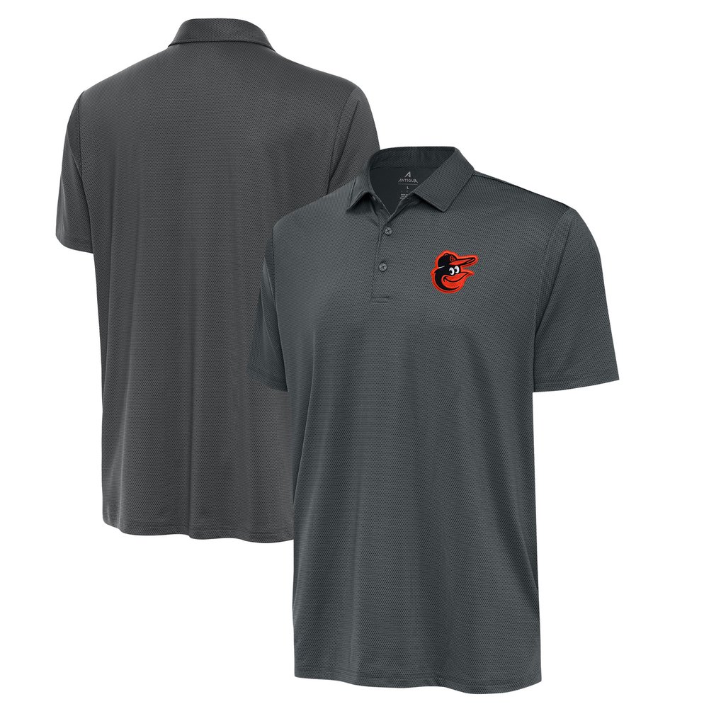  Baltimore Orioles Antigua Eclipse Polo - Pewter