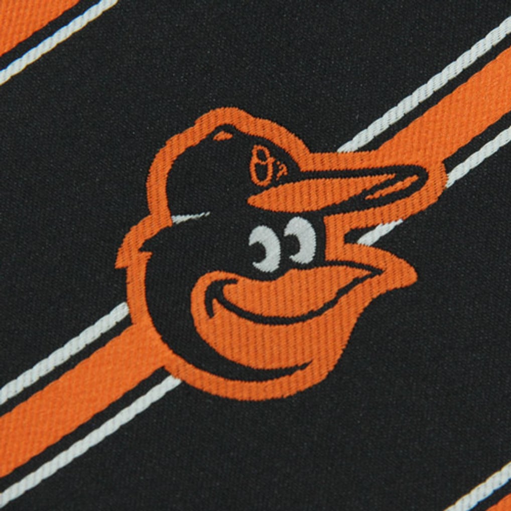 Baltimore Orioles Woven Poly Striped Tie