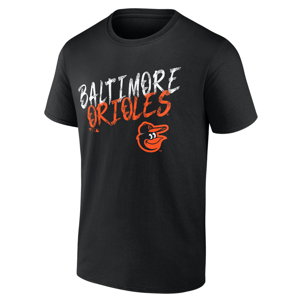 Baltimore Orioles  Hustle Personalized Name & Number T-Shirt - Black