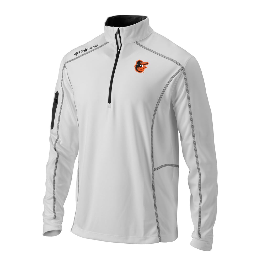  Baltimore Orioles Columbia Omni-Wick Shotgun Quarter-Zip Pullover - White