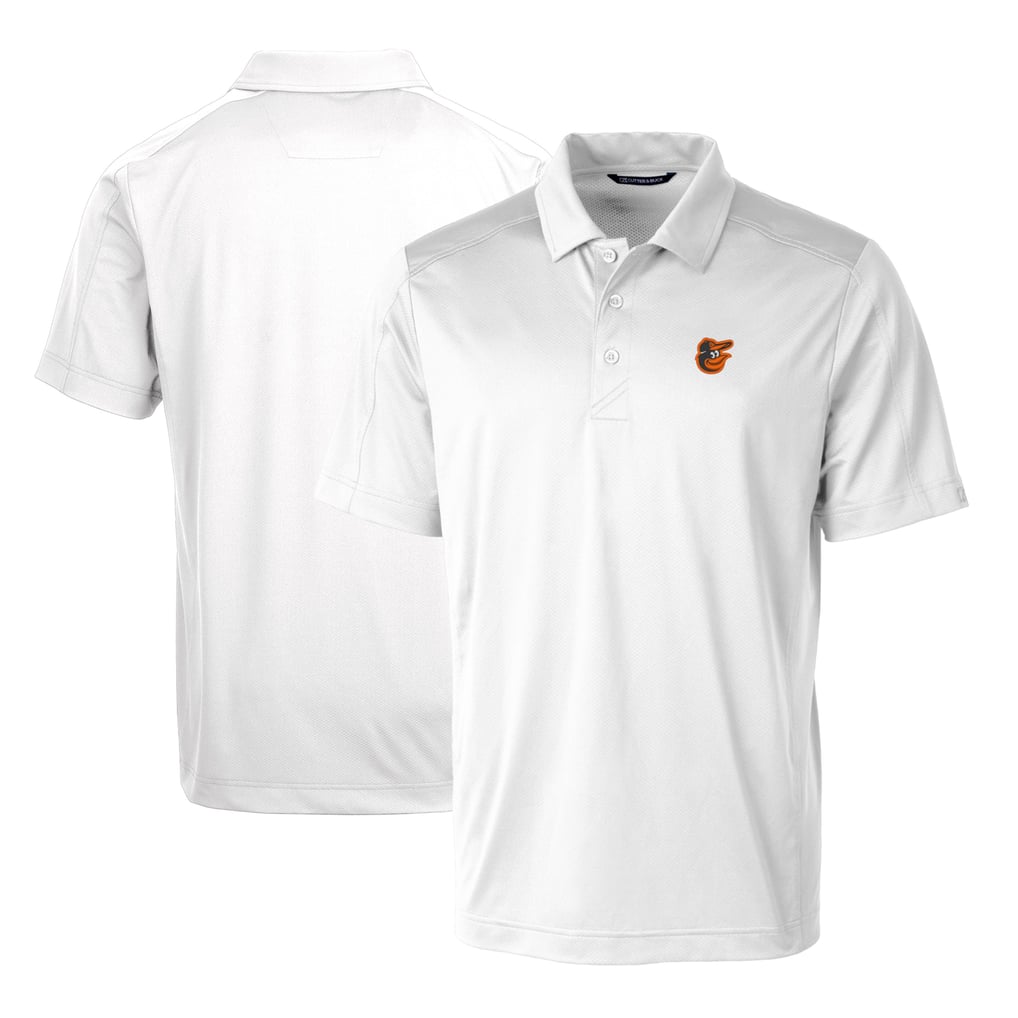 Baltimore Orioles Cutter & Buck Prospect Textured Stretch Polo - White