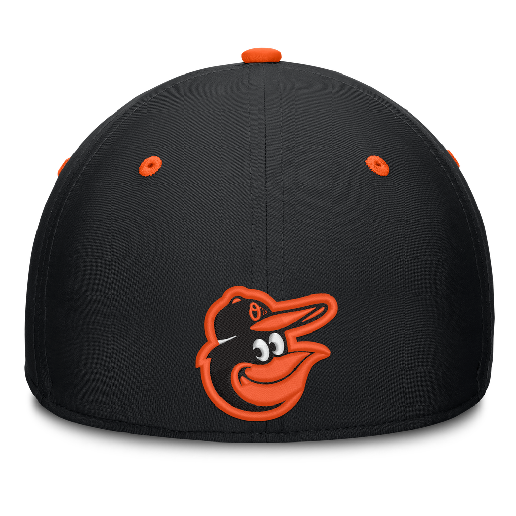 Baltimore Orioles Fanatics Jammed Structured Flex Hat - Black/White